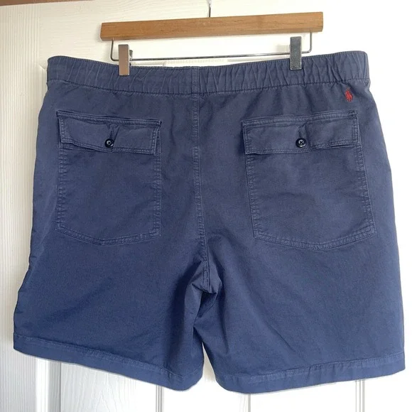 Polo Ralph Lauren Shorts Relaxed Fit Stretch Poplin Pull In Elastic Waist‎ 2XL