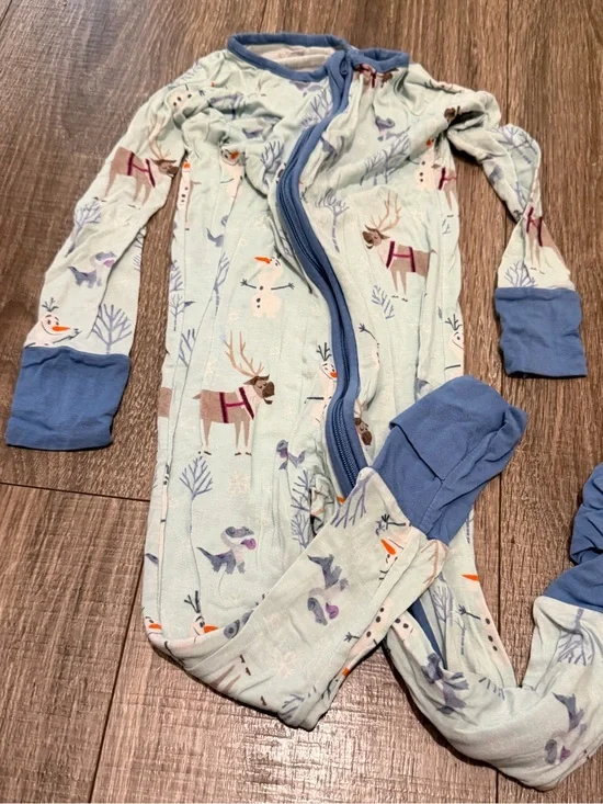 Little Sleepies Frozen Sven and Olaf Zippies 18-24 Months