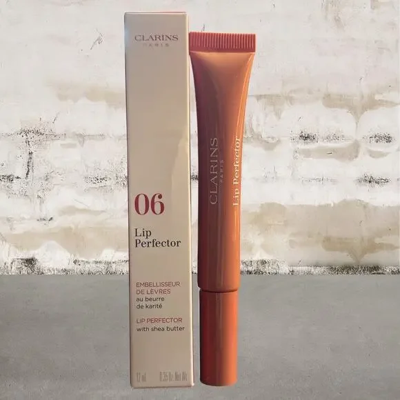 Clarins $30 Lip Perfector Lip Gloss Rosewood Shimmer NIB