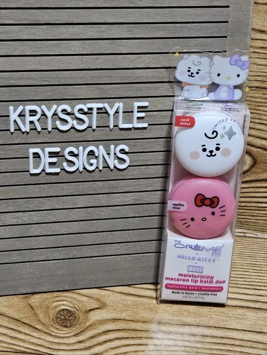 Hello Kitty Creme Shop Macaron Lip Duo Set