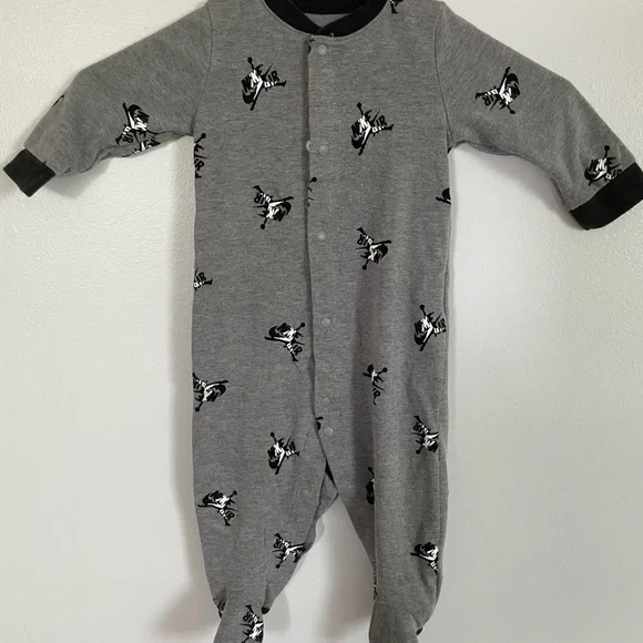 Kids One Piece Footie sleeper size 9 months  Jordan Nike air