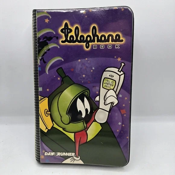 Marvin The Martian New Vtg 1998 DayRunner Looney Tunes  WB Y2K Telephone Book