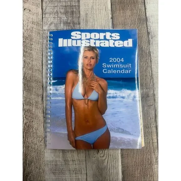 VTG Y2K 2004 Sports Illustrated Swimsuit Calendar Spiral Bound Model Calendar