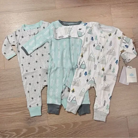 Cloud Island Kids Footless Pajamas Set PJs Unisex 0-3M