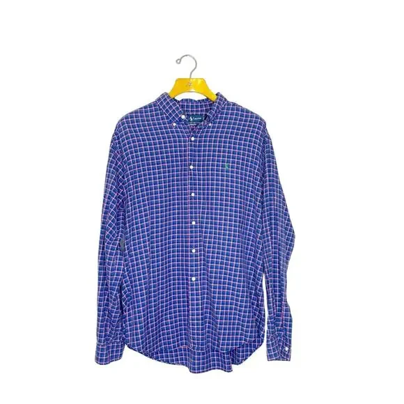 Polo Ralph Lauren Size XL Plaid Button Down Shirt Cotton Long Sleeve Classic Fit