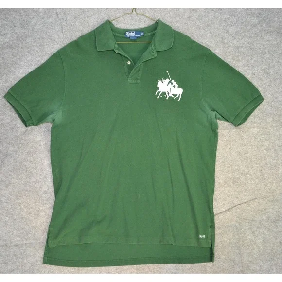 VTG Polo Ralph Lauren Polo Shirt Mens‎ XL Big Pony RL08 Embroidered RL Hong Kong