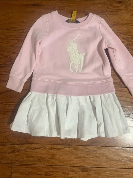 Ralph Lauren Light Pink Pullover Dress with White Skirt
