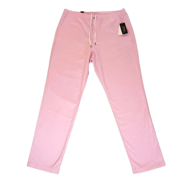 POLO RALPH LAUREN Men's Stretch Classic-Fit Polo Chino Pants Pink Size XL