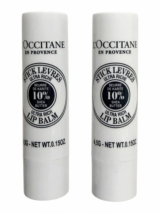 {Set of 2} L'OCCITANE Ultra Rich LIP BALM 10% Shea Butter ~ NEW