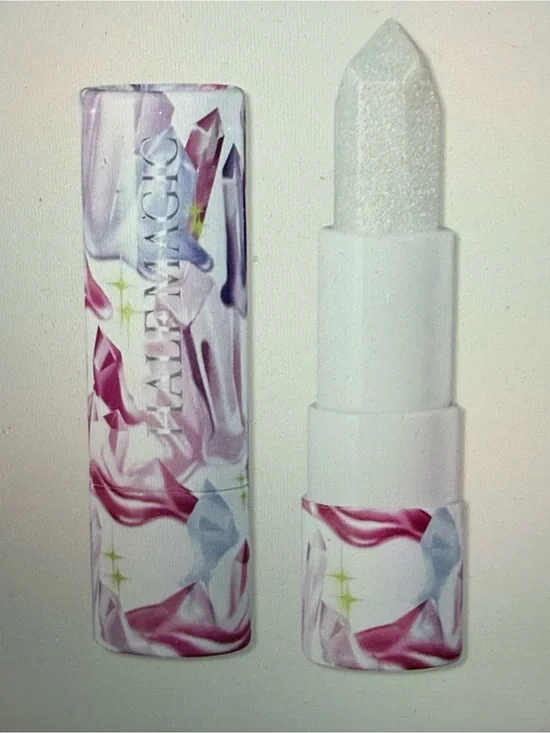 Half Magic Crystal Butter Lip Balm - SUGARHEAD iridescent white. NIB