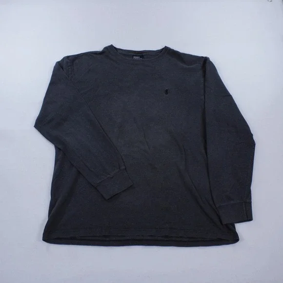 Polo by Ralph Lauren Long Sleeve T-Shirt Men's Size M Dark Gray Crewneck Cotton