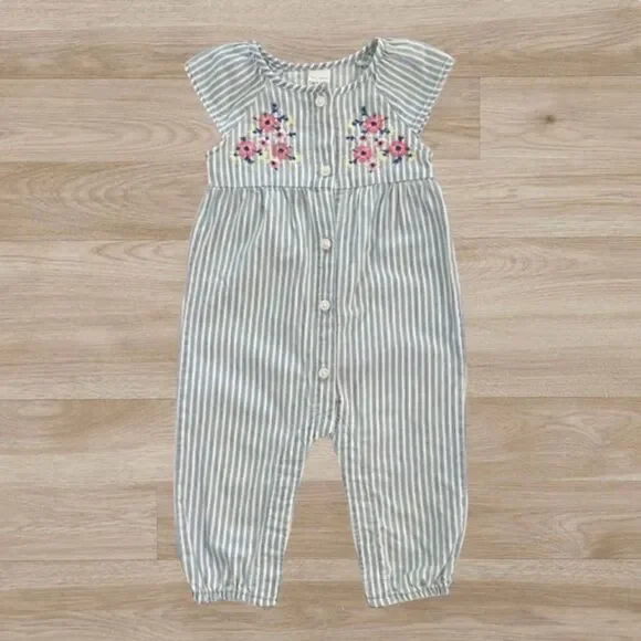 Baby Girl‎ Carter's Embroidered Jumpsuit 6 months