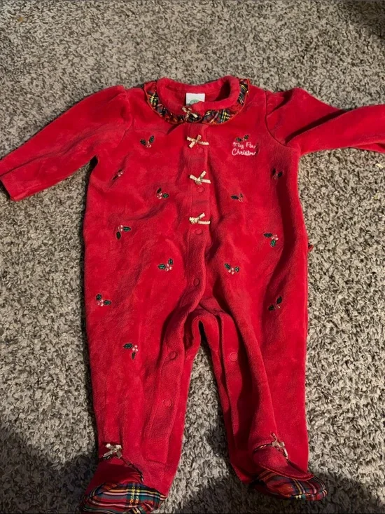 Baby girl clothes 3 months My 1st Christmas
