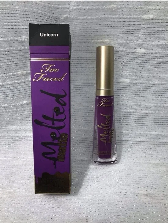 Too Faced MELTED MATTE Liquified Matte Long Wear Lipstick UNICORN Purple NEW