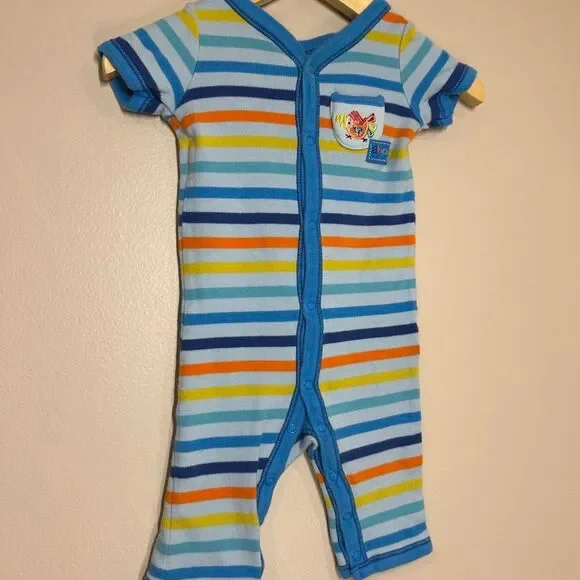 Vintage Babies R Us 3M Cotton Snap Bodysuit Romper