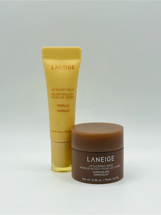LANEIGE S'More Kisses Set Vanilla Lip Balm & Chocolate Lip Mask NEW