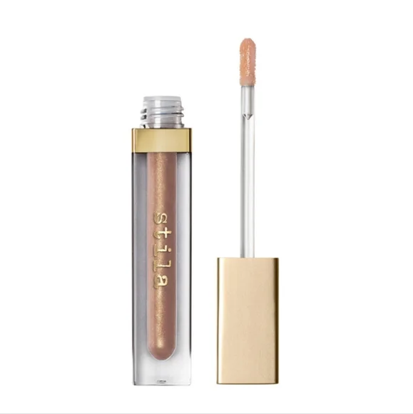 Stila Beauty Boss Lip Gloss Golden Parachute Shimmer Nude Gold BNWOB