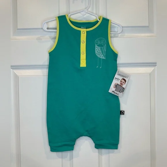 Rags Tank‎ Owl Romper Size 18-24 months NWT
