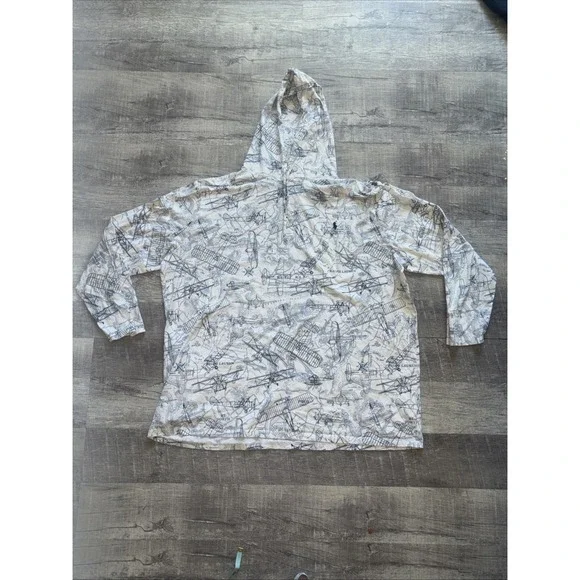Polo Ralph Lauren Big and Tall Aviation-Print Jersey Hooded T-Shirt
