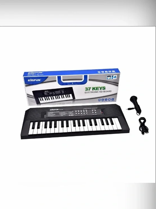 37-Key Electronic Keyboard - Black