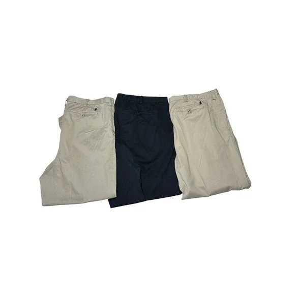 Lot of 3 Polo Ralph‎ Lauren Classic Fit Chinos Pack Mens 42x27
