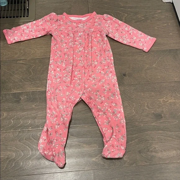 Carter's 9M  Pink Floral Baby Romper