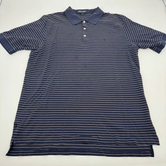 Polo Golf Ralph Lauren Striped Pima Cotton Golf Polo Shirt Mens L Ameija‎ Island