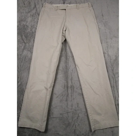 Polo Ralph‎ Lauren Pants Mens 36x32 Beige Stretch Custom Fit Preppy Chino
