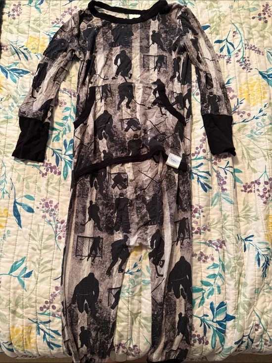 RSR Bamboo Black & Gray Hockey Print