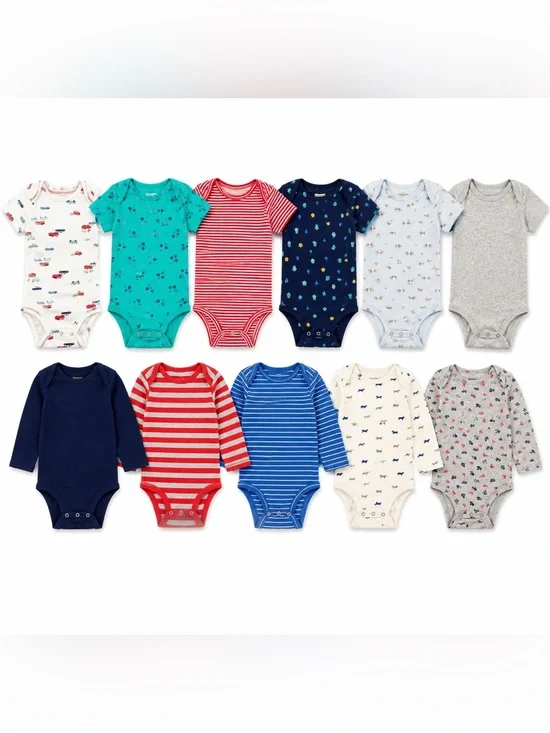 11Pc Carter’s Baby Boy Onesie Bundle 3-6M Cotton Bodysuit Lot