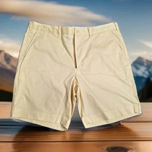 ⛳Polo Ralph Lauren Performance Golf Shorts Mens 38x9 Yellow Stretch Tailored Fit