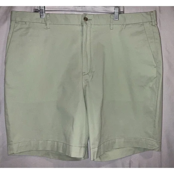 NWT Men Polo Ralph Lauren Stretch Classic Fit Chino Shorts Light Green 42
