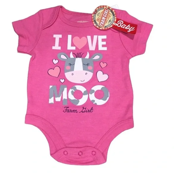 Farm Girl Brand 0-3 Months Pink 