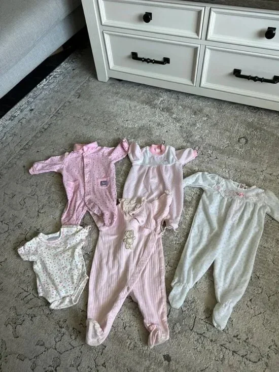 Vintage baby girl bundle premie‎ to 3 months lot