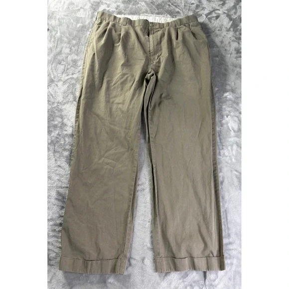 Polo Ralph Lauren Andrew Pant Mens Size 38 Tan Pleated Chino Pants