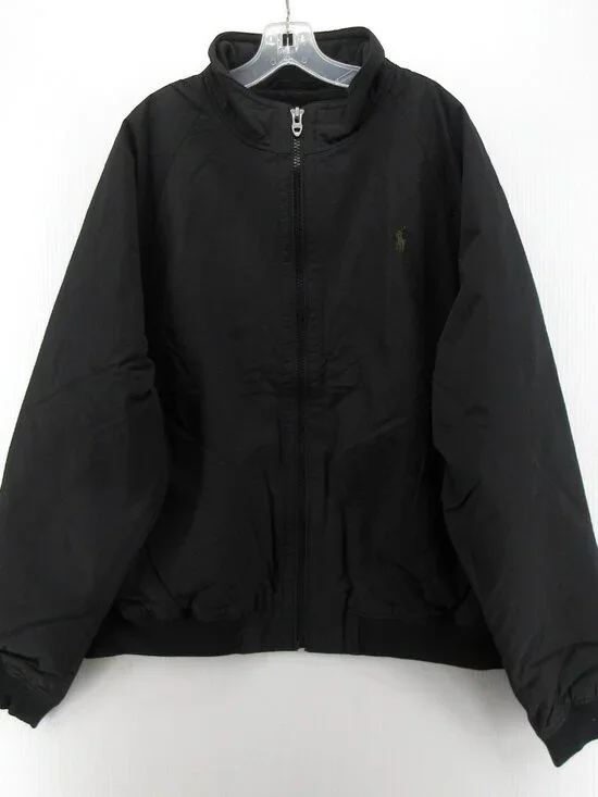 Polo Ralph Lauren Jacket 2XB Big Bomber Coat Fleece Lined Full Zip
