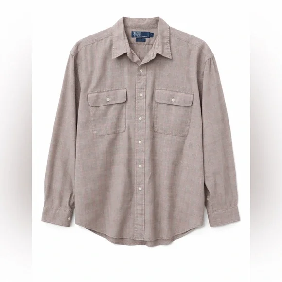 Ralph Lauren Polo Whitfield Plaid Button Down Shirt Men’s XL 100% Cotton