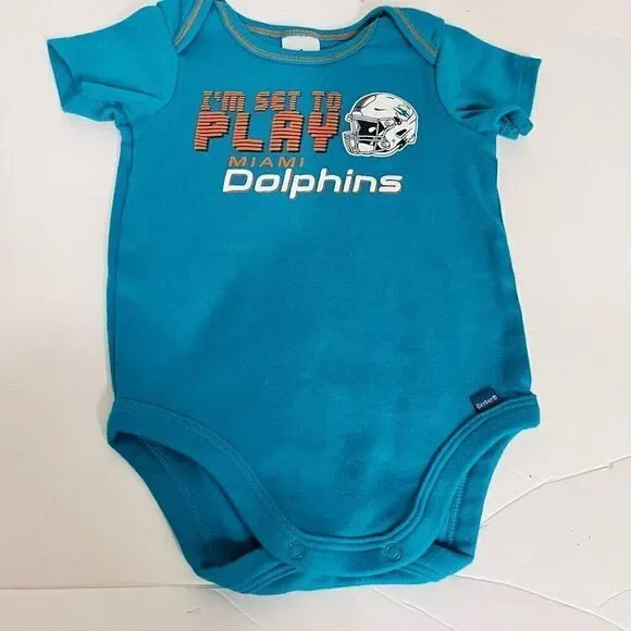 NFL Team Apparel Miami Dolphins Bodysuit   Sz 3-6m