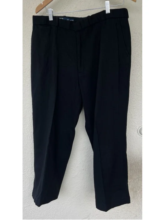 VTG Polo Ralph Lauren Black Wool Blend Straight Pants Men’s Size 36 Classic