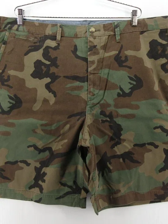 Polo Ralph Lauren Shorts 44B Big Chino Camo Classic Fit Military Pony