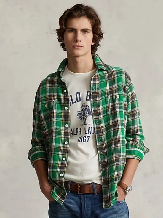 Polo Classic Fit Plaid Flannel Workshirt