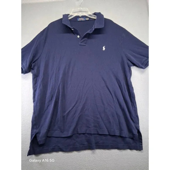 Polo‎ Ralph Lauren Men Polo Shirt Navy Blue Size XXL-TTG