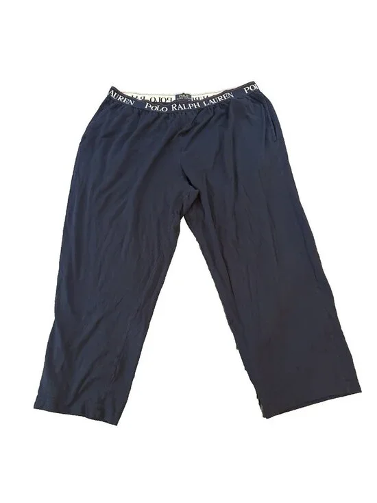 Polo Ralph Lauren Mens PJ Pajama Lounge Pants 2X Blue Cotton Modal Pony Logo