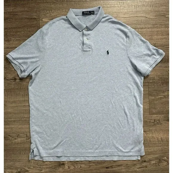 Polo‎ Ralph Lauren Light Blue Polo Mens Shirt Size XL