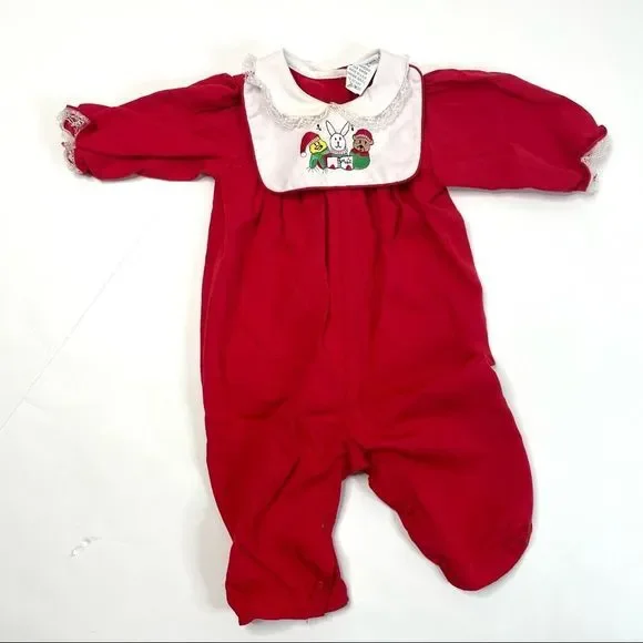 Vintage Red Christmas Outfit