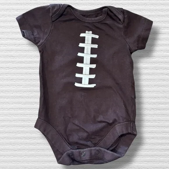 The Children’s Place Football Bodysuit Brown NFL SEC Size 0/3 Months