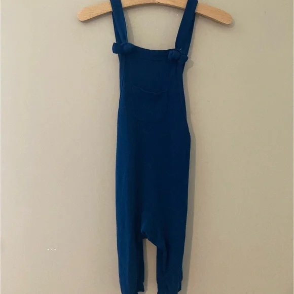 $18 ADD ON Kyte Baby‎ bamboo blue overall romper soft quincy mae posh peanut