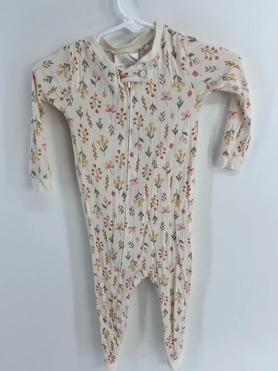 Tres Beau et Belle Bamboo Floral Sleeper - 12 months