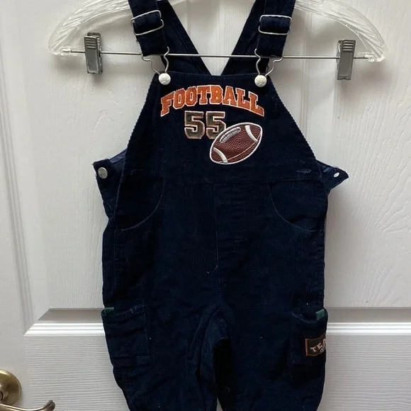 T baby boys Fisher Price blue corduroy romper 18 mos