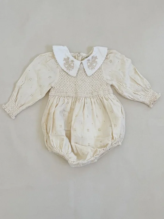 Apolina Broderie Anglaise Romper 18-24M